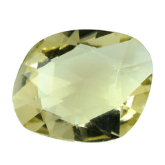LEMON QUARTZ ROSE CUT BRIOLETTE FANCY SHAPE 11X9MM 3.22CTS.