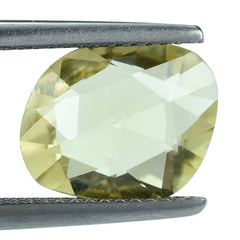 LEMON QUARTZ ROSE CUT BRIOLETTE FANCY SHAPE 11X9MM 3.22CTS.