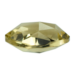 LEMON QUARTZ ROSE CUT BRIOLETTE FANCY SHAPE 11X9MM 3.03CTS.