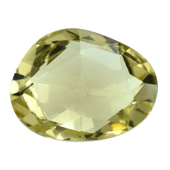 LEMON QUARTZ ROSE CUT BRIOLETTE FANCY SHAPE 11X9MM 3.03CTS.