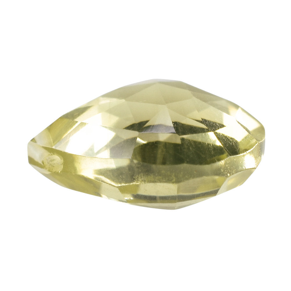 LEMON QUARTZ ROSE CUT BRIOLETTE HEART (FULL DRILL) 11MM 3.93CTS.