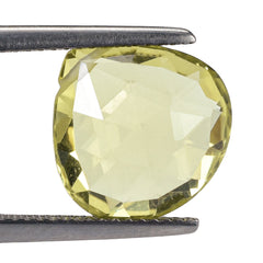 LEMON QUARTZ ROSE CUT BRIOLETTE HEART (FULL DRILL) 13MM 6.46CTS.