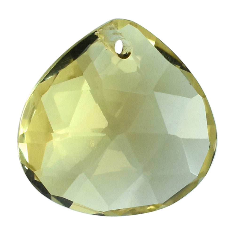 LEMON QUARTZ ROSE CUT BRIOLETTE HEART (FULL DRILL) 11.50MM 4.78CTS.
