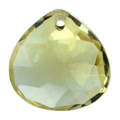 LEMON QUARTZ ROSE CUT BRIOLETTE HEART (FULL DRILL) 11.50MM 4.78CTS.