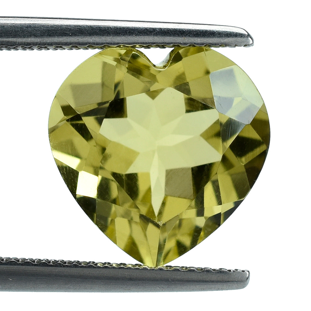 LEMON QUARTZ CUT HEART 12MM 5.53CTS.