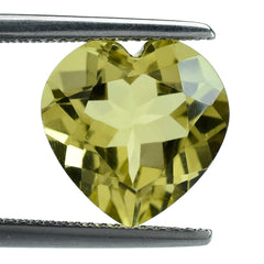 LEMON QUARTZ CUT HEART 12MM 5.53CTS.