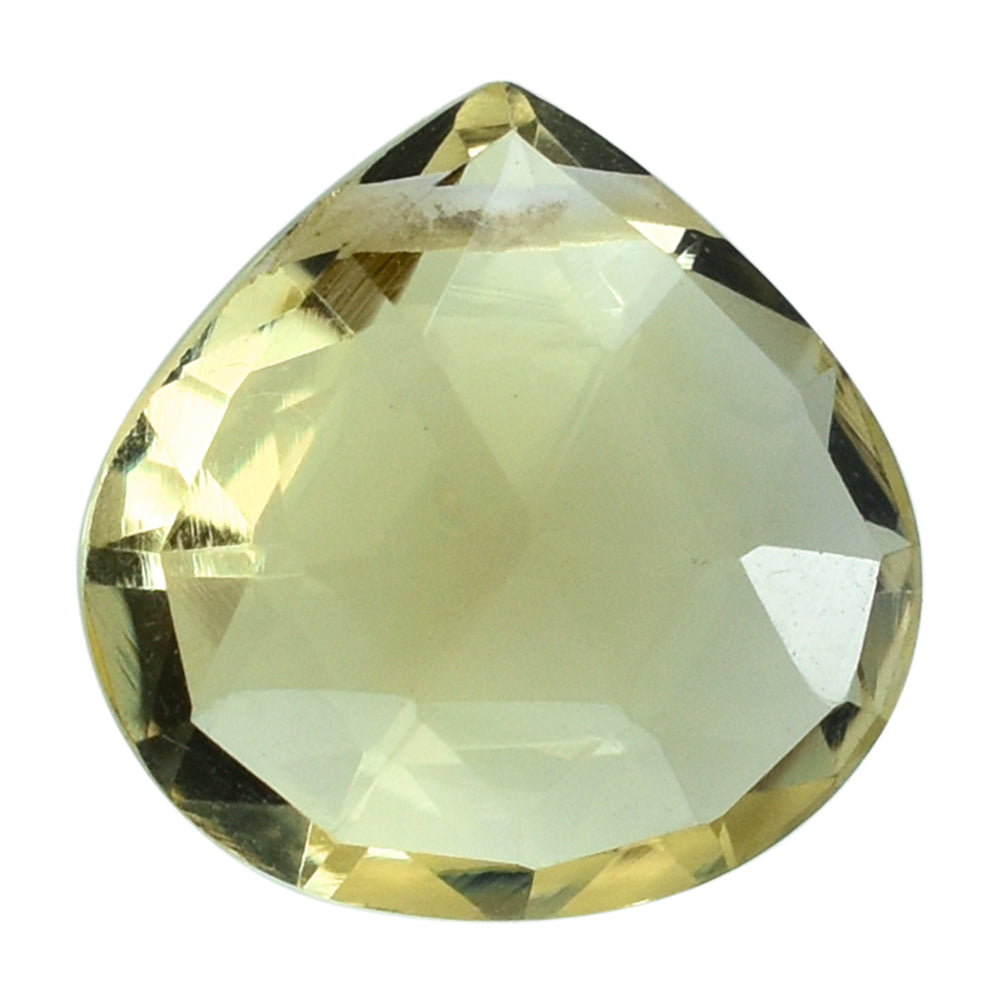 LEMON QUARTZ ROSE CUT BRIOLETTE HEART (FULL DRILL) 10MM 3.09CTS.