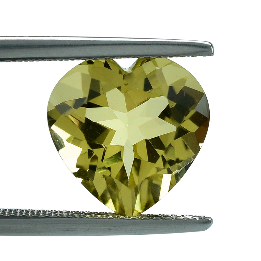 LEMON QUARTZ CUT HEART 12MM 5.40CTS.