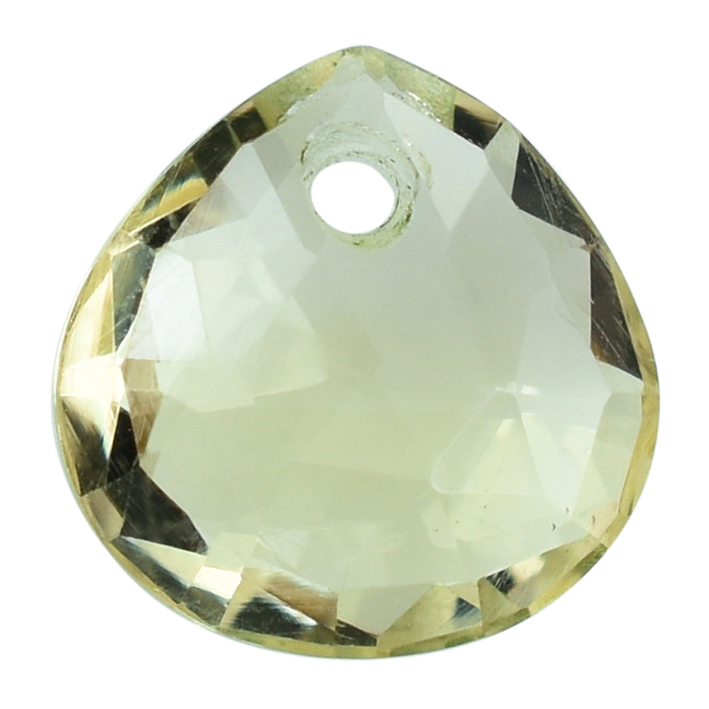 LEMON QUARTZ ROSE CUT BRIOLETTE HEART (FULL DRILL) 8MM 1.71CTS.
