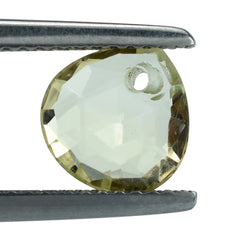 LEMON QUARTZ ROSE CUT BRIOLETTE HEART (FULL DRILL) 8MM 1.71CTS.
