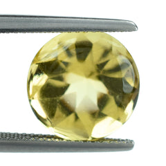 LEMON QUARTZ BUFFTOP ROUND 12MM 6.30CTS.