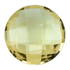LEMON QUARTZ BRIOLETTE ROUND 12MM 4.41CTS.