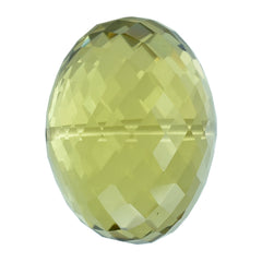 LEMON QUARTZ FACETED ROUNDEL BEADS 20MM 42.02CTS.