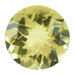 LEMON QUARTZ CHECKER CUT ROUND 12MM 5.40CTS.