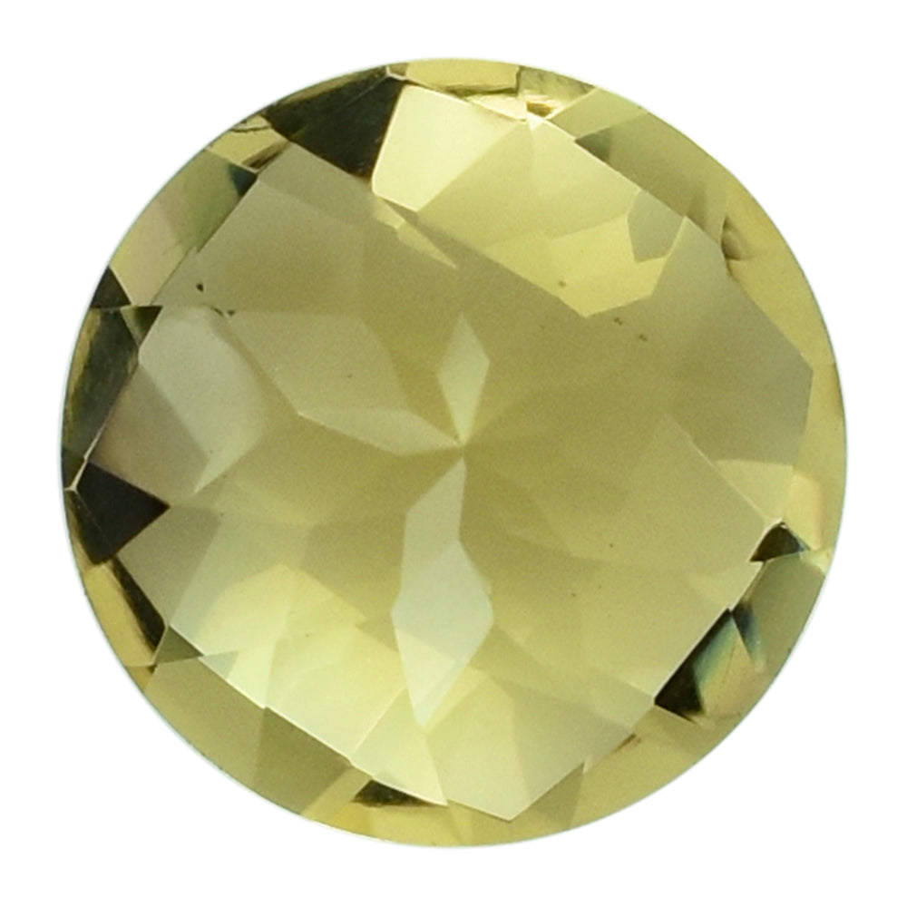 LEMON QUARTZ CHECKER CUT ROUND 12MM 5.40CTS.