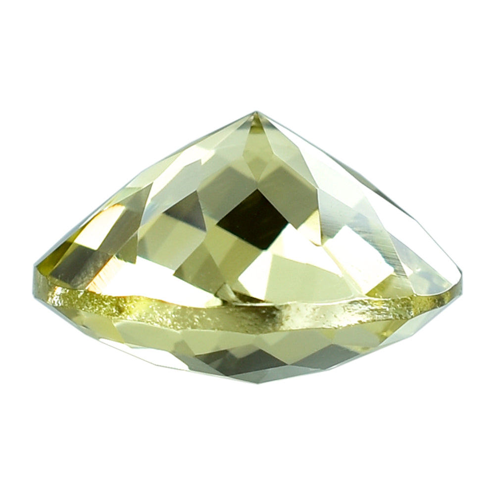 LEMON QUARTZ CHECKER CUT ROUND 14MM 8.36CTS.