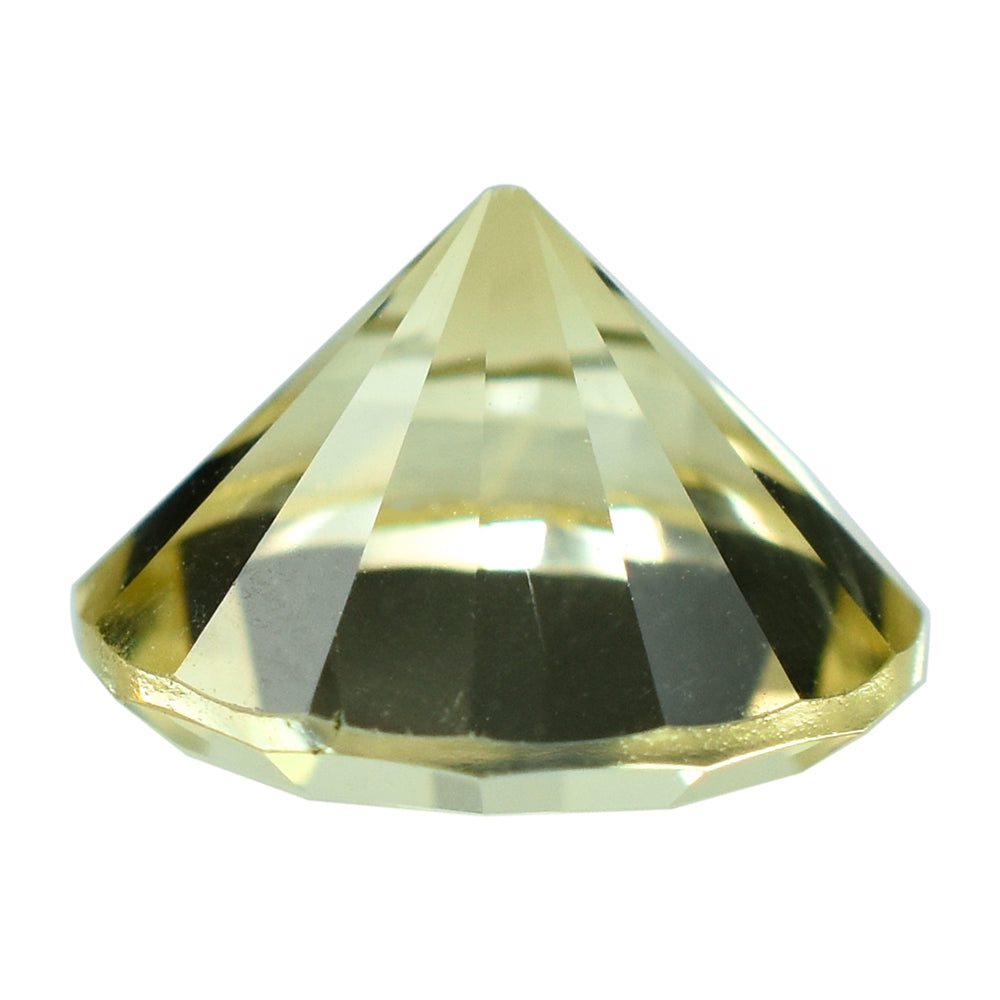 LEMON QUARTZ DIAMOND CUT ROUND 10MM 3.11CTS.