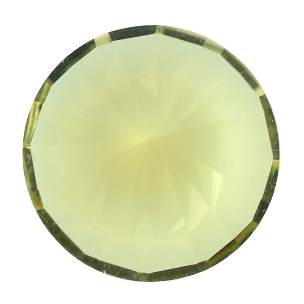 LEMON QUARTZ DIAMOND CUT ROUND 10MM 3.11CTS.