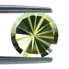 LEMON QUARTZ DIAMOND CUT ROUND 10MM 3.11CTS.