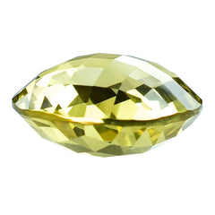 LEMON QUARTZ BRIOLETTE ROUND (GREEN-GOLD) 20MM 24.73CTS.
