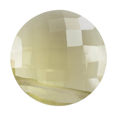 LEMON QUARTZ BRIOLETTE ROUND (FULL DRILL) 18MM 17.02CTS.