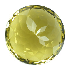 LEMON QUARTZ CUT ROUND (GREEN-GOLD) 18MM 20.48CTS.