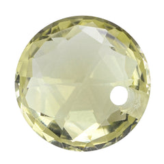 LEMON QUARTZ ROSE CUT BRIOLETTE ROUND (FULL DRILL) 10MM 2.91 Cts.