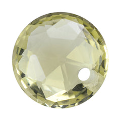 LEMON QUARTZ ROSE CUT BRIOLETTE ROUND (FULL DRILL) 10MM 2.91 Cts.