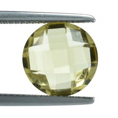 LEMON QUARTZ BRIOLETTE ROUND 11MM 4.55CTS.