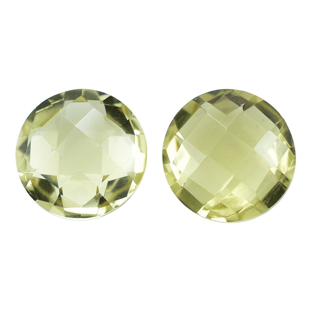 LEMON QUARTZ BRIOLETTE ROUND 11MM 4.55CTS.