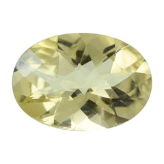 LEMON QUARTZ CHECKER CUT OVAL 14X10MM 4.72CTS.