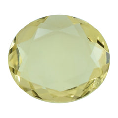 LEMON QUARTZ BOTH SIDE TABLE CUT OVAL 10.50X9.50MM 2.35CTS.