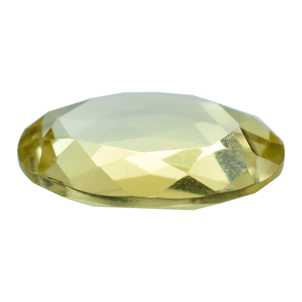 LEMON QUARTZ BOTH SIDE TABLE CUT OVAL 14X11MM 4.10CTS.