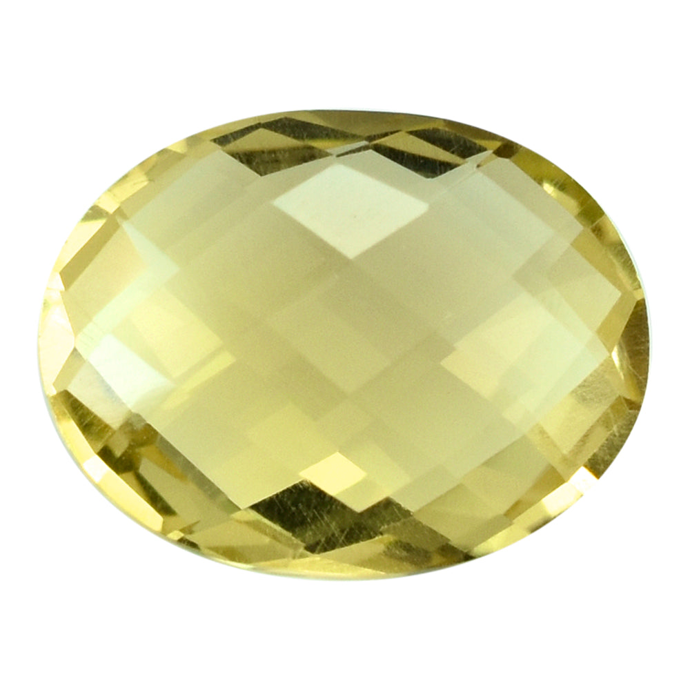 LEMON QUARTZ BRIOLETTE OVAL 14X11MM 5.33CTS.