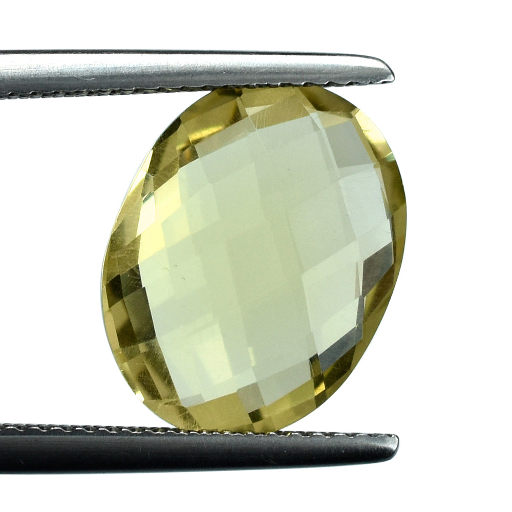 LEMON QUARTZ BRIOLETTE OVAL 14X11MM 5.33CTS.