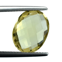 LEMON QUARTZ BRIOLETTE OVAL 14X11MM 5.33CTS.