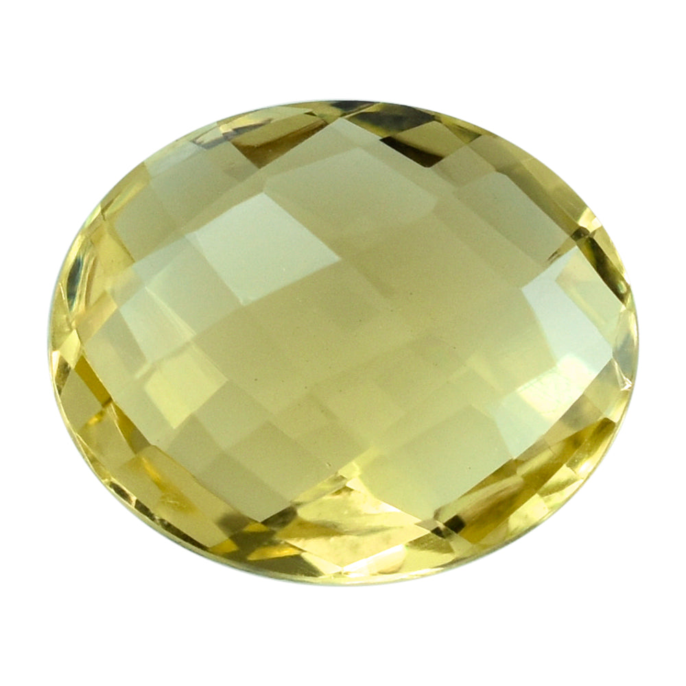 LEMON QUARTZ BRIOLETTE OVAL 12X10MM 4.01CTS.