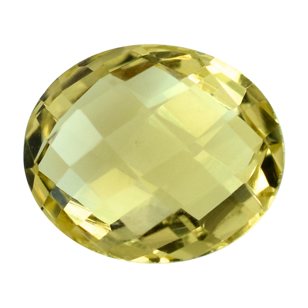 LEMON QUARTZ BRIOLETTE OVAL 12X10MM 4.01CTS.
