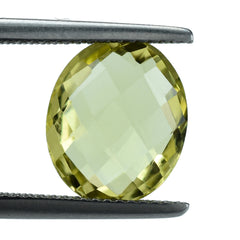 LEMON QUARTZ BRIOLETTE OVAL 12X10MM 4.01CTS.