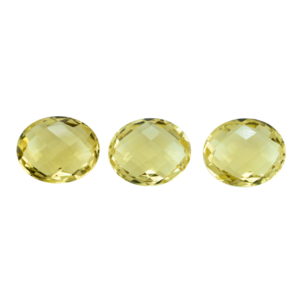 LEMON QUARTZ BRIOLETTE OVAL 12X10MM 4.01CTS.