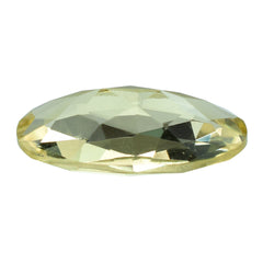 LEMON QUARTZ ROSE CUT TOP OVAL 16X8MM 4.48CTS.