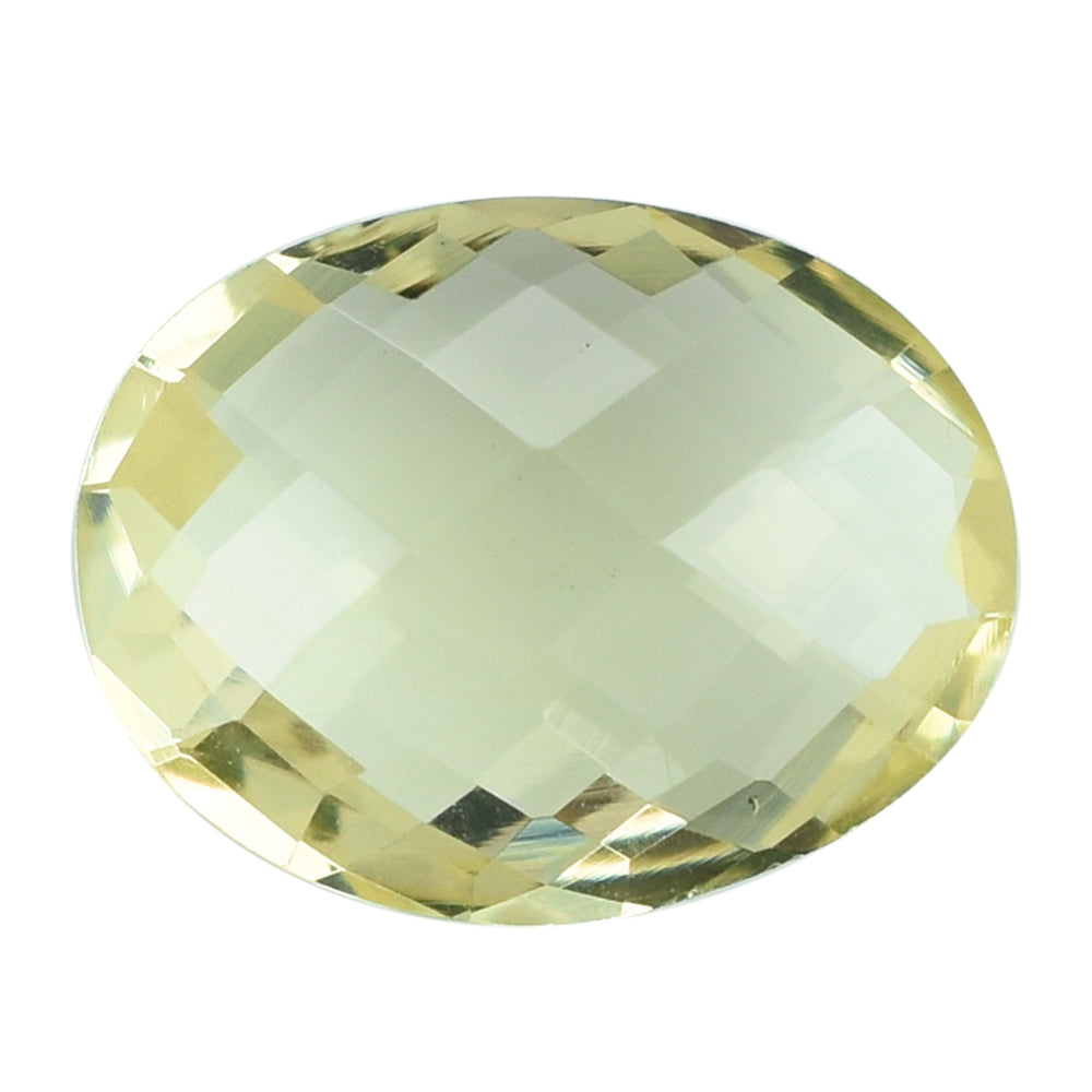 LEMON QUARTZ BRIOLETTE OVAL 14X11MM 5.27CTS.