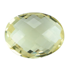 LEMON QUARTZ BRIOLETTE OVAL 14X11MM 5.27CTS.