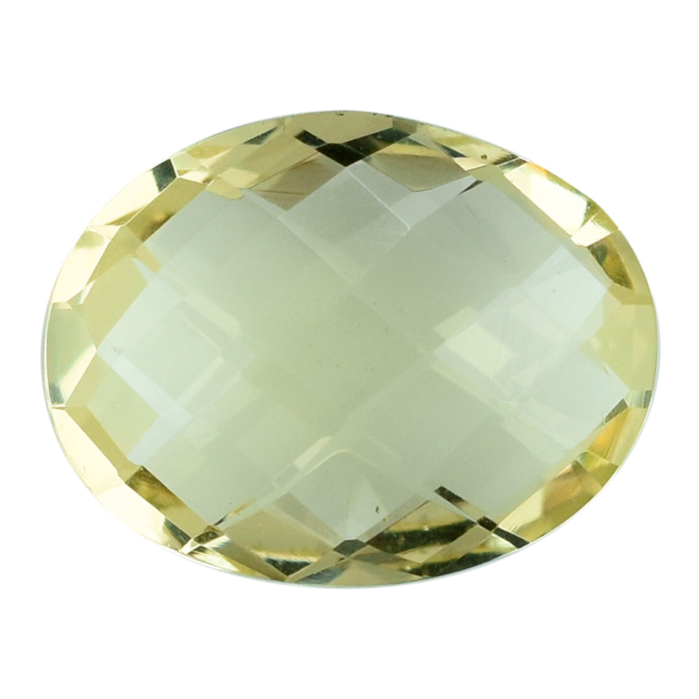 LEMON QUARTZ BRIOLETTE OVAL 14X11MM 5.27CTS.