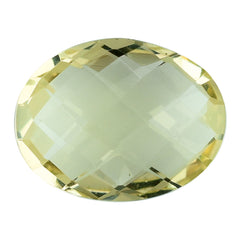 LEMON QUARTZ BRIOLETTE OVAL 14X11MM 5.27CTS.