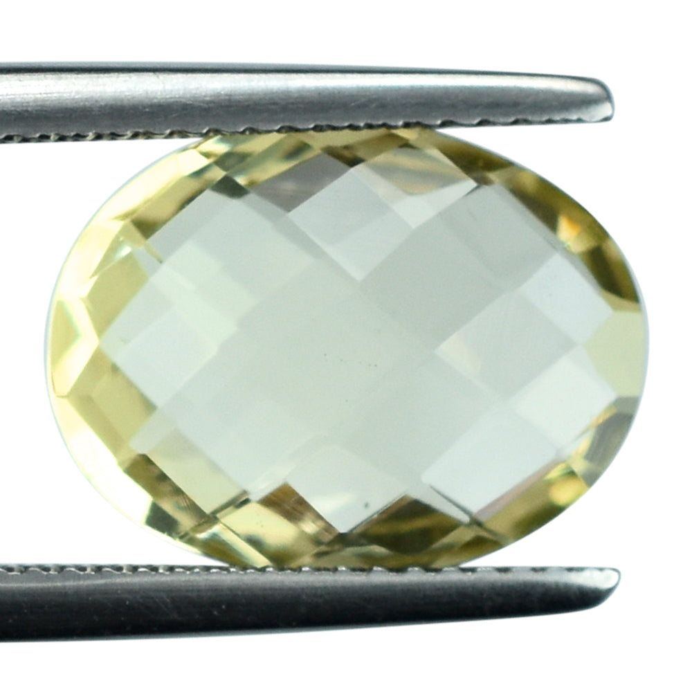 LEMON QUARTZ BRIOLETTE OVAL 14X11MM 5.27CTS.