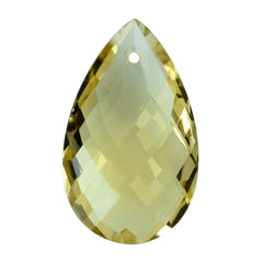 LEMON QUARTZ BRIOLETTE PEAR (FULL DRILL) 20X12MM 8.31CTS.