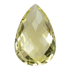 LEMON QUARTZ BRIOLETTE PEAR 15X10MM 5.14CTS.
