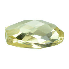 LEMON QUARTZ BRIOLETTE PEAR (HALF DRILL) 12X9MM 3.47CTS.