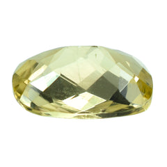 LEMON QUARTZ CHECKER CUT CUSHION 11X9MM 3.25CTS.